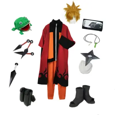 Brdwn Unisex Uzumaki Ninja Cosplay Costume