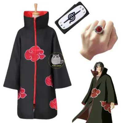 Bilibili Anime Naruto Ninja Cosplay Akatsuki Cosplay Costume